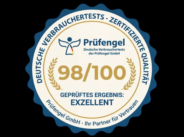 Prüfengel 98/100 Zertifikat